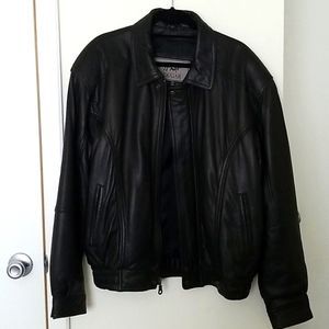 Leather Bomber Jacket